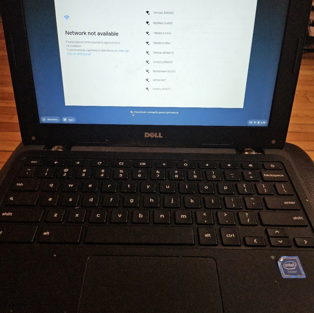 Dell Black Chromebook Laptop